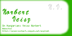 norbert veisz business card